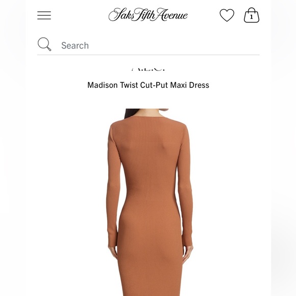 A.L.C. Madison Twist Cut-Out Maxi Dress Never worn - Picture 6 of 7